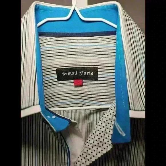 Ismail Farid Striped Long Sleeve Shirt for Men S - Picture 2 of 3